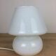 Mushroom lamp white glass Italy