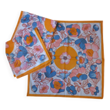 Serviettes de table en organdi années 70