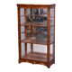 Biedermeier display cabinet, walnut, solid spruce, 1830s, czechia