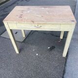 Table vintage 1900 en pin – Cuisine ou Bureau. Belle patine