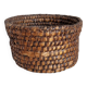large straw basket banneton folk art bread bakery