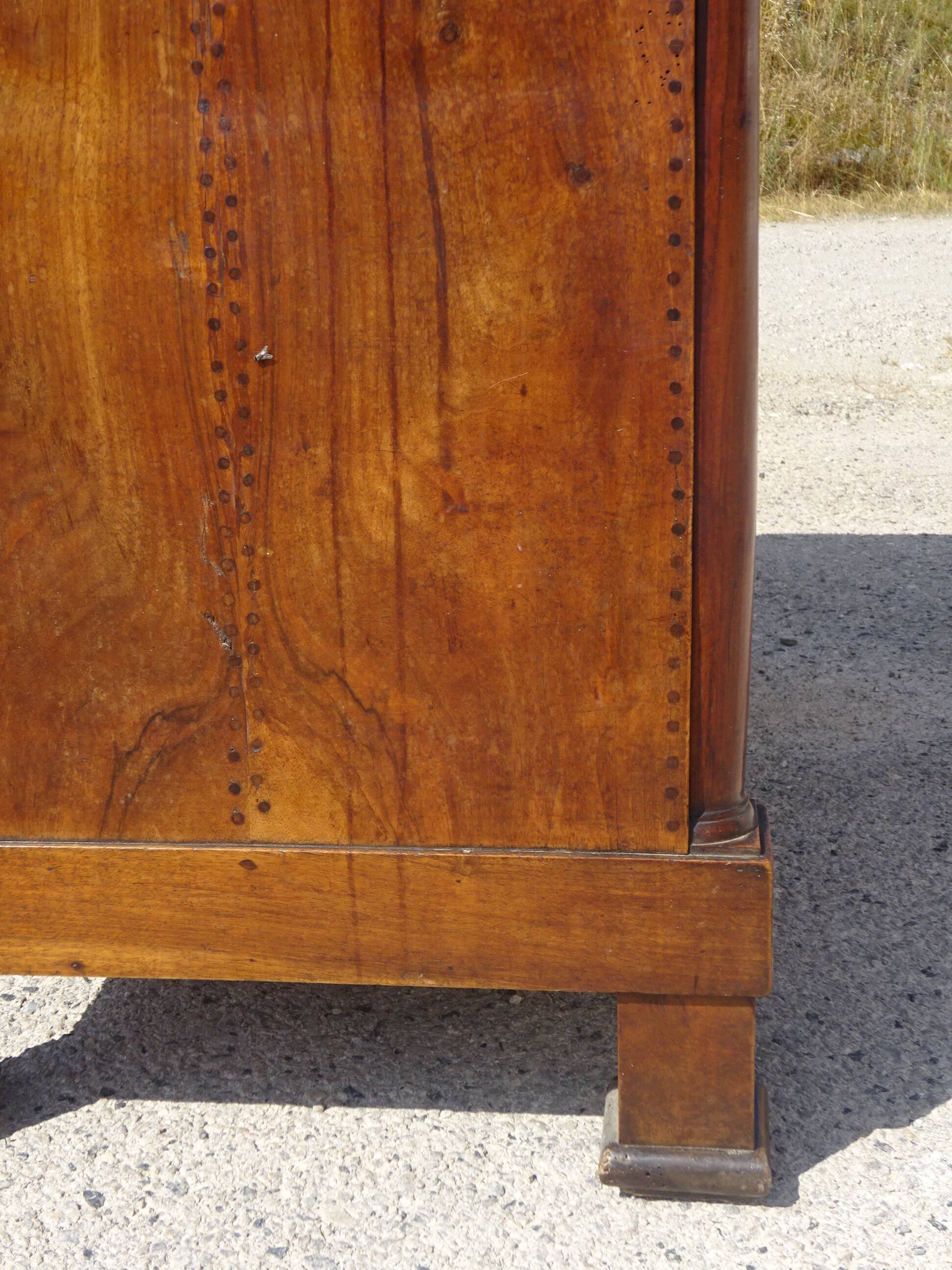 Antique buffet à colonnes semi détachées style Empire