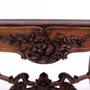 Richly carved table - coffee table, France, late 19th century.