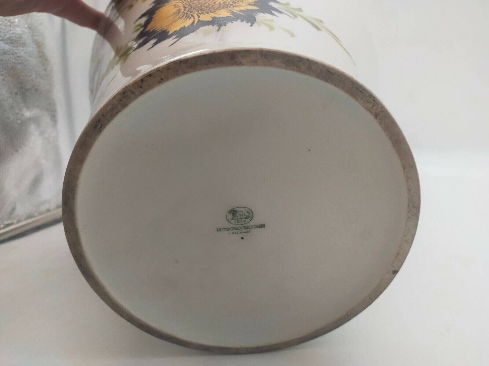 Decorated ceramic vase signed Pecchioli, 1950s