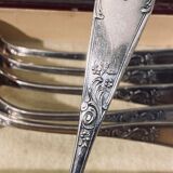 6 Silver spoons in box