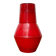 Red Italian ceramic vase from the mid-century by Bitossi, 1960s.