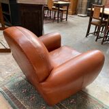 Leather club chair