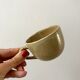 set of 6 stoneware cups and saucers Grès du Village 60s-70s