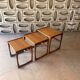 English teak trundle tables by G-Plan