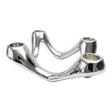 Quatra Chrome candlestick chandelier inspired by "Cobra"