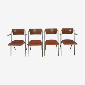 Chairs pyramids by Wim Rietveld for Ahrend Cirkel, 1964, set of 4