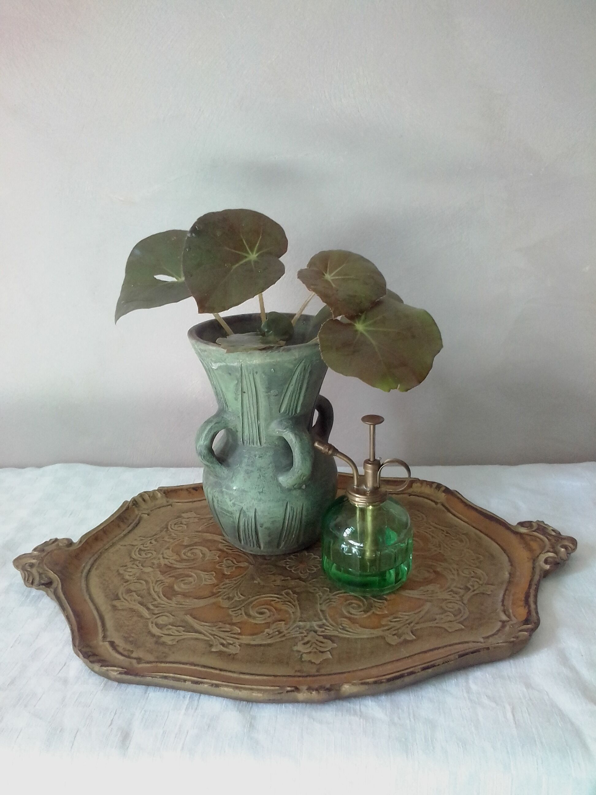 Venetian gilded wooden tray