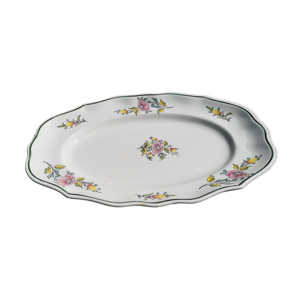 Plat demi porcelaine de Lunéville,