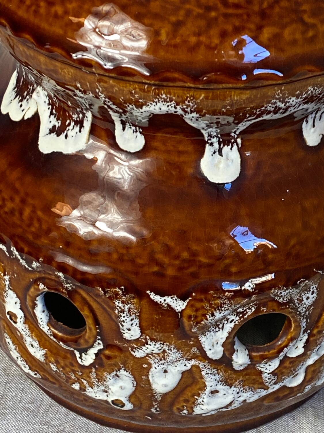 Fat lava type ceramic floor lamp