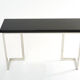 Console laquée noire et chrome Guy Lefevre pour Maison Jansen 1970