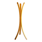 Oak coat rack with three branches