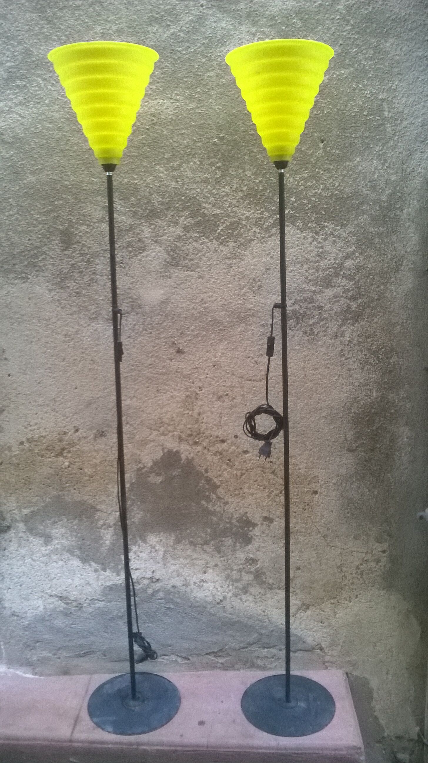 Pair of vintage lampposts