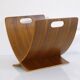 Danish magazine rack in teak by Jens Nielsen 1970