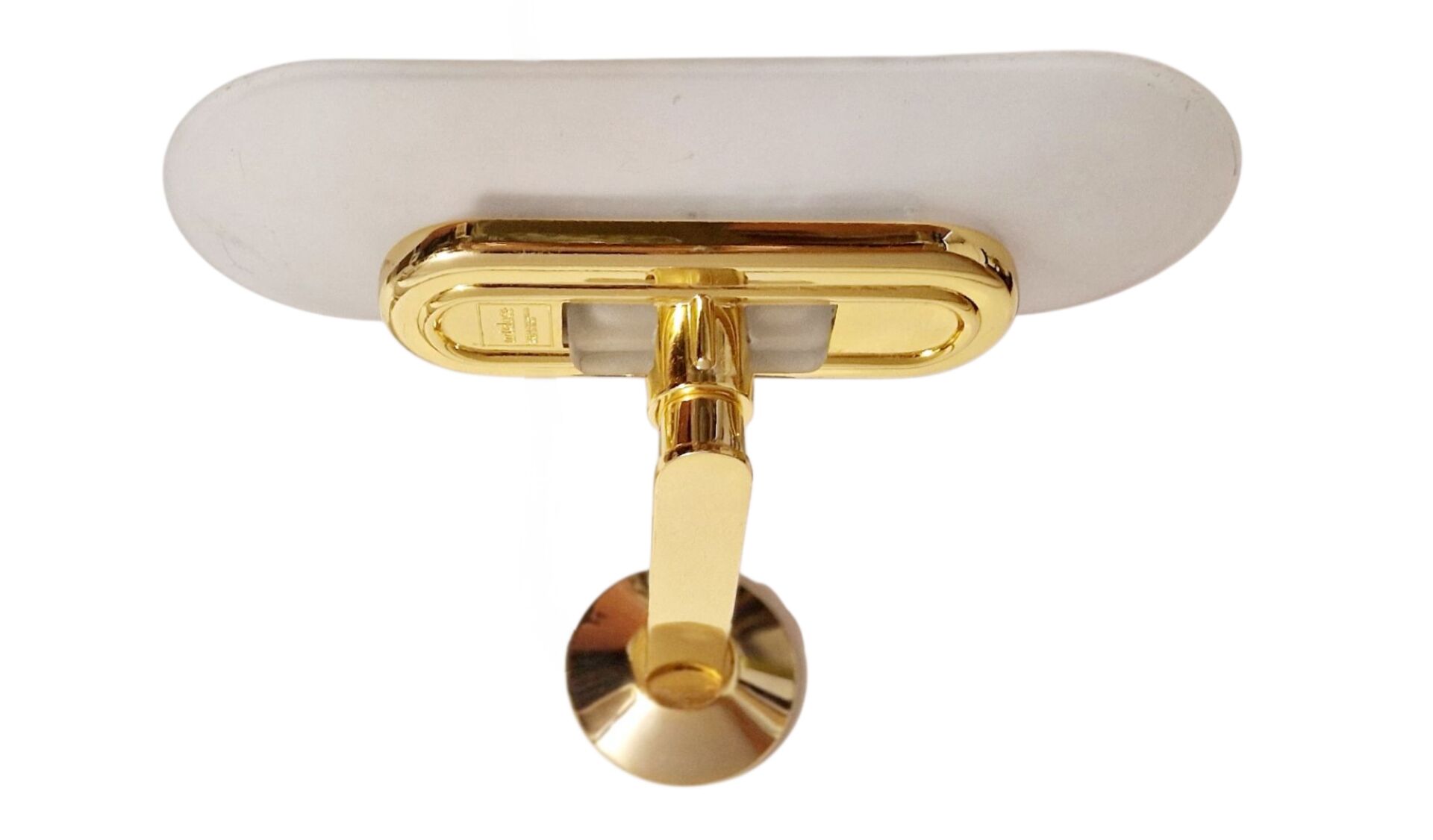 Jill Wall Light – Italian Design Arteluce 1980 – Brass & Opaline Glass