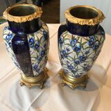 Paire de vases en fïence XIXe siècle