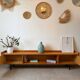 Vintage low oak sideboard (shallow)