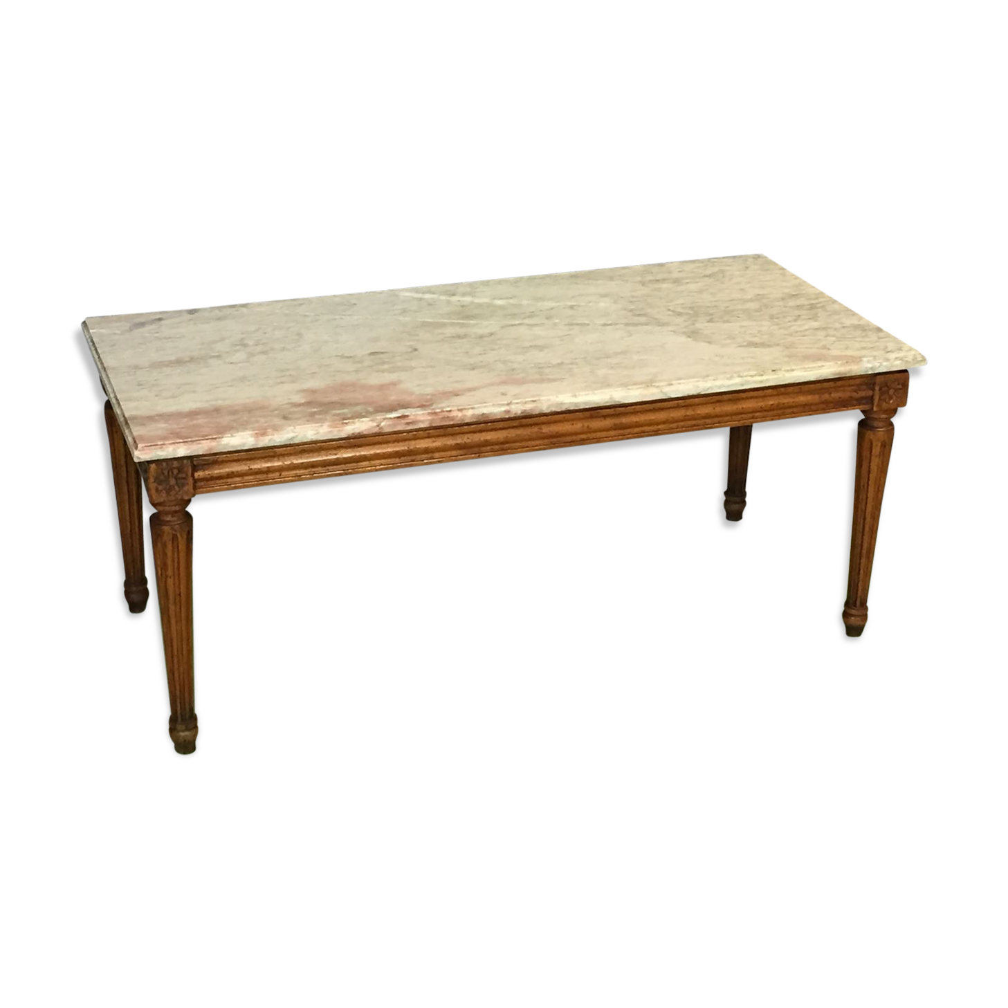 Marble top coffee table