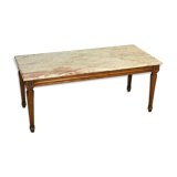 Marble top coffee table