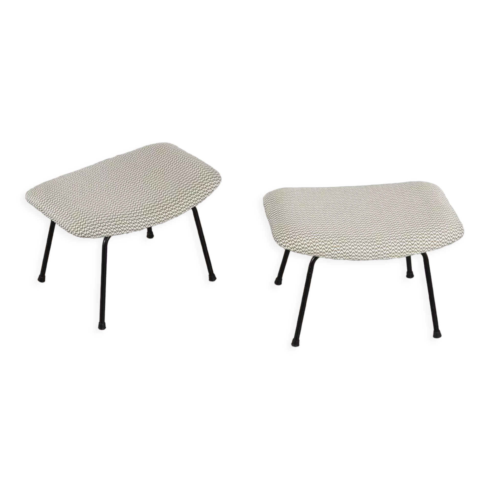 Pair of ottomans by Pierre Paulin for Thonet, circa 1950