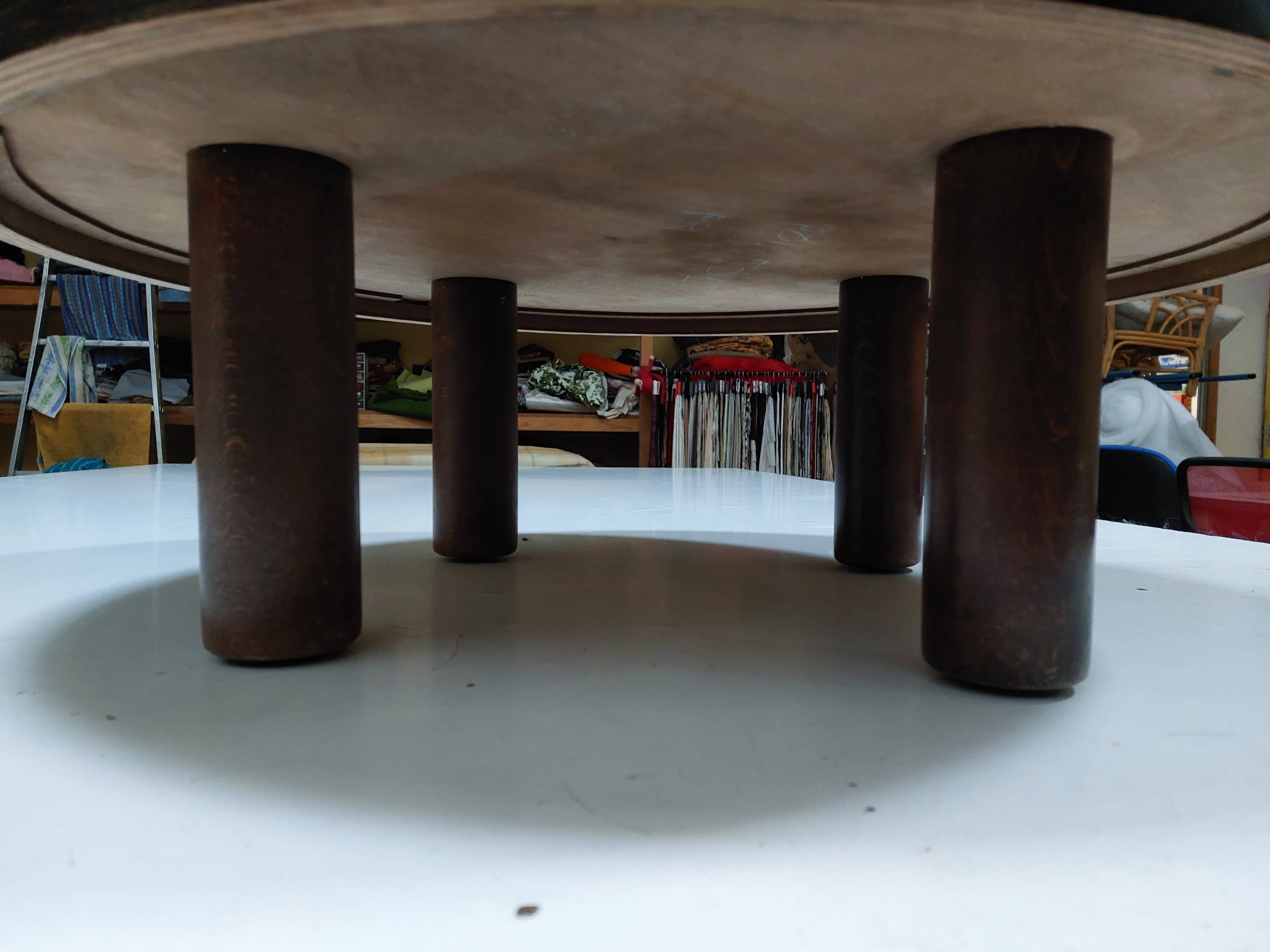 Round coffee table "Herbariums" by Roger Capron - 1960s/1970s - Vallauris