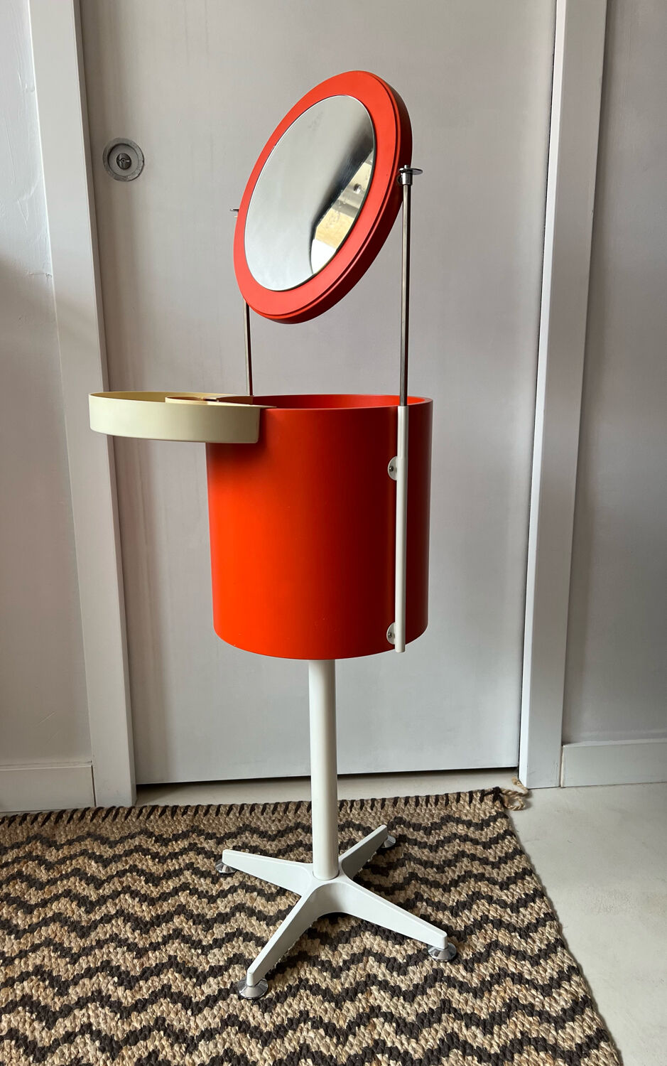 Vintage orange dressing table Bremshey & co 1960