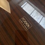 Fauteuil et ottoman Marsala en cuir marron par Michel Ducaroy pour  Ligne Roset