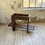 Jardinière années 50 palissandre constructiviste