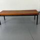 Minimalistic Mid Century Modernist Teak and Steel Coffee Table, 1960s