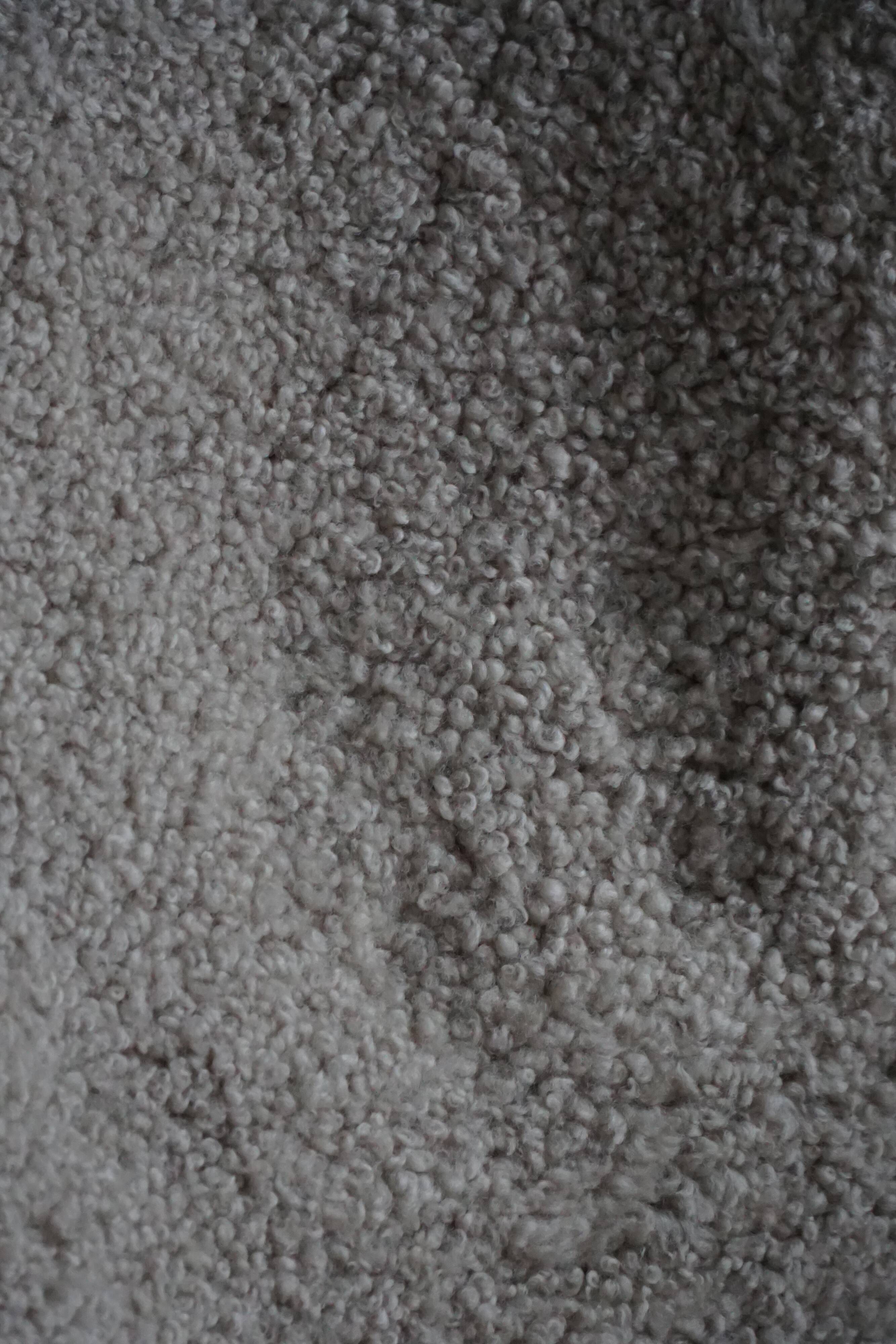 Viggo Boesen, Lounge Chair in Oak and Sheepskin Shearling, Modern Danish, 1950s