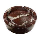 red brown marble ashtray