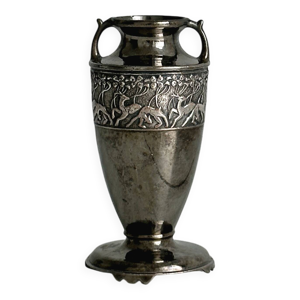 Petit vase amphore métal