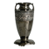 Small silver-plated metal amphora vase antique