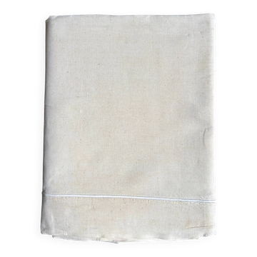 Drap en métis beige avec bourdon n°9 et n°10 ☐ 240 x 340 cm