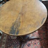 Walnut pedestal table