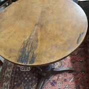 Walnut pedestal table