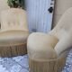 Paire de fauteuils crapauds