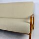 Set of vintage beige boucle sofa and armchair, 1970s