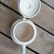 Enamelled sheet metal teapot
