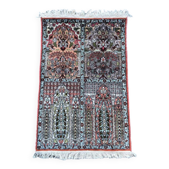 Oriental silk rug