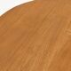 Table ronde extensible en teck scandinave vintage 1960