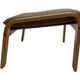Vintage IKEA Poang Tan Leather Cantilever  Footstool Ottoman Design