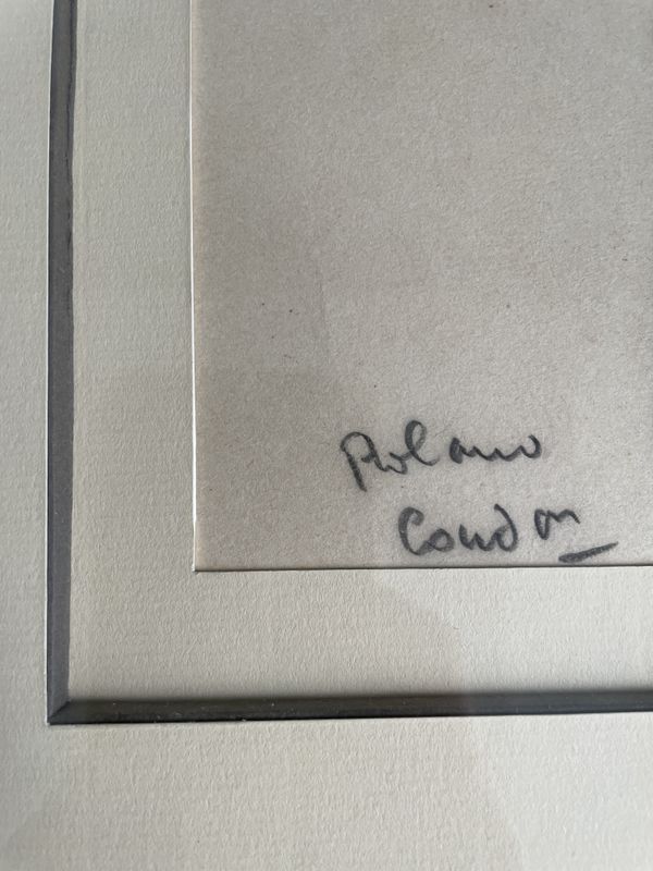 Dessin au fusain signé Roland Coudon