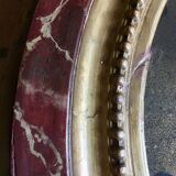 Oval gilded mirror 107x90cm
