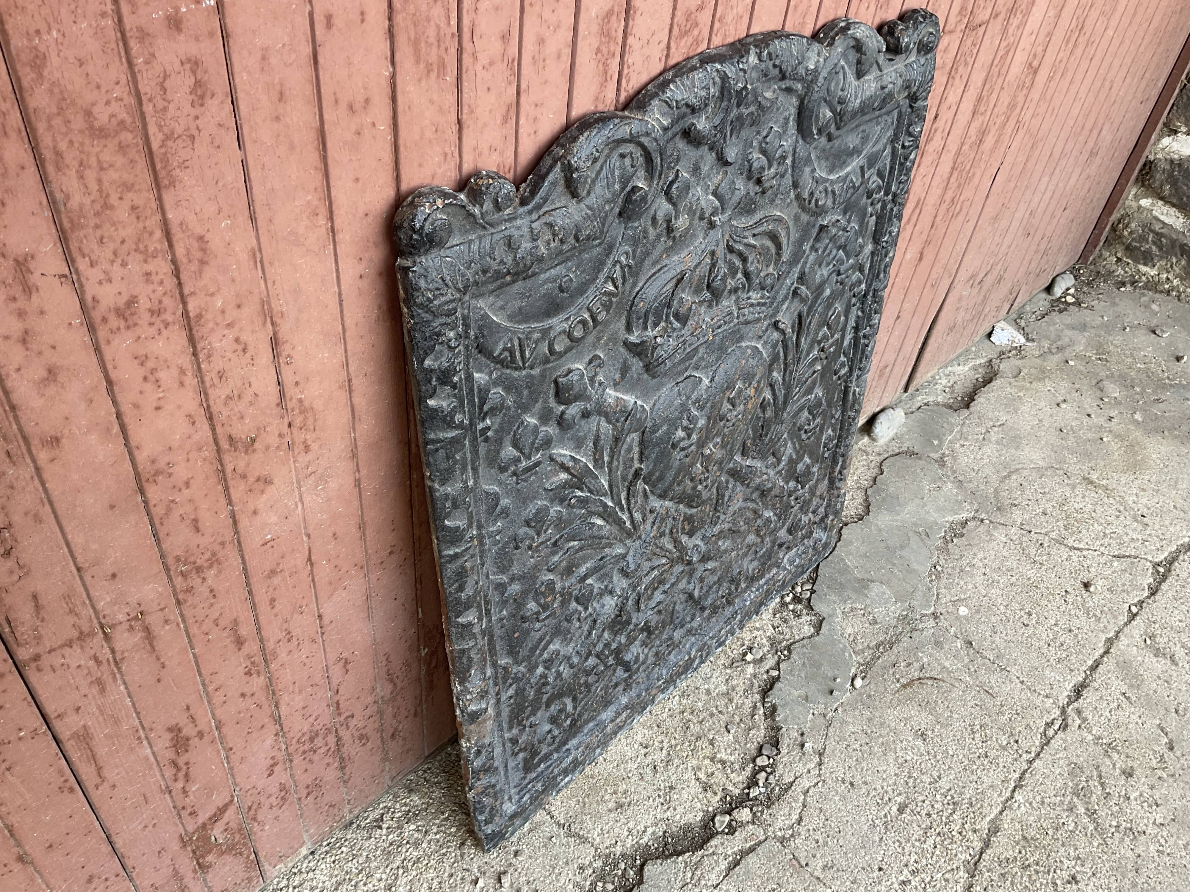 Fireplace plate