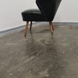Chaise skai noir vintage